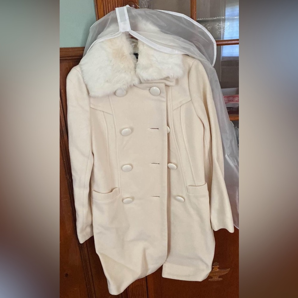 Bebe Rabbit Fur Pea Coat